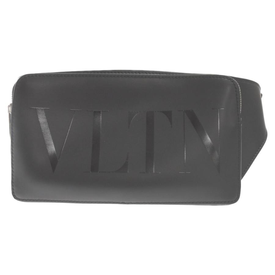 良品！希少VALENTINO（ヴァレンティノ）VLTN ロゴ ボディバッグ 黒 VALENTINO（ヴァレンティノ） ボディバッグ 4Y2B0719BHY メンズ ベルト
