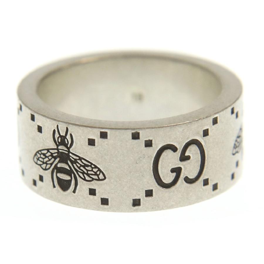 GUCCI（グッチ） GG&BEE GG柄 ビー蜂 スターリングシルバー リング