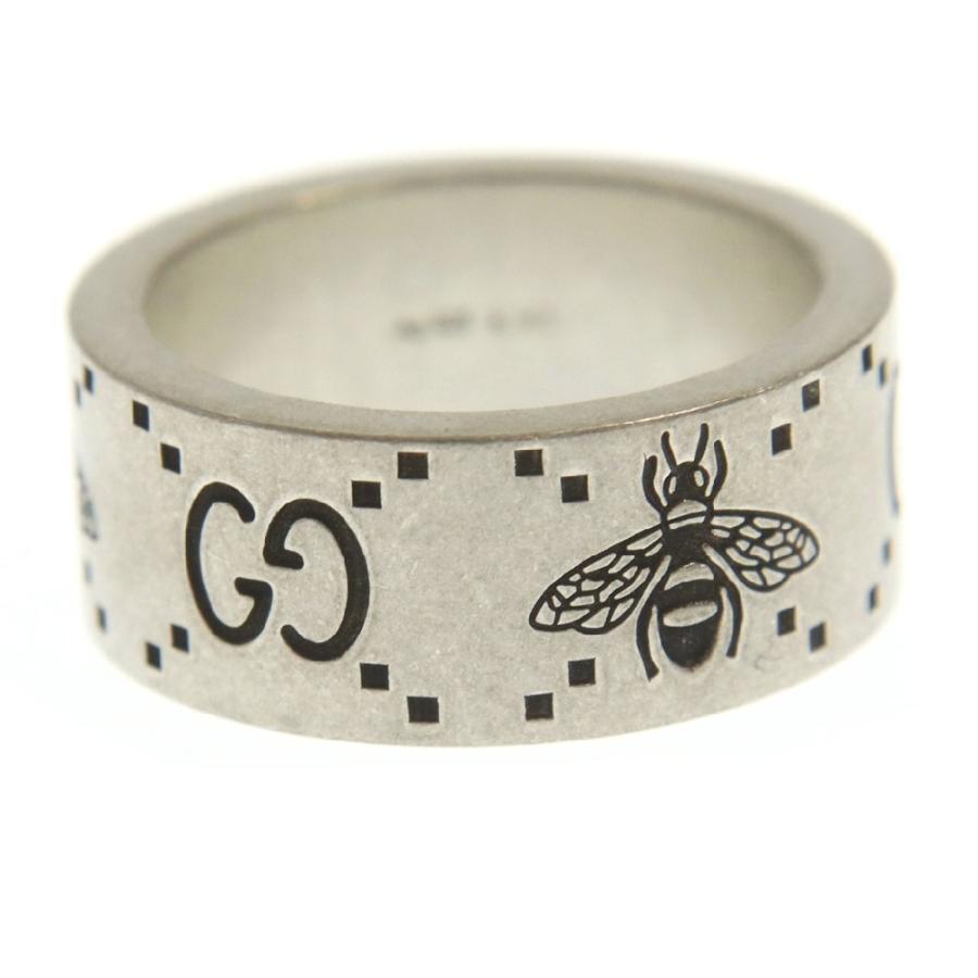 GUCCI（グッチ） GG&BEE GG柄 ビー蜂 スターリングシルバー リング