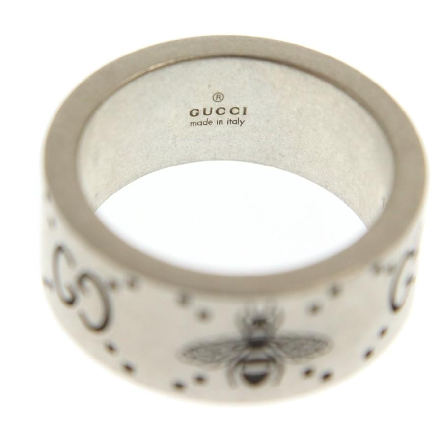 GUCCI（グッチ） GG&BEE GG柄 ビー蜂 スターリングシルバー リング