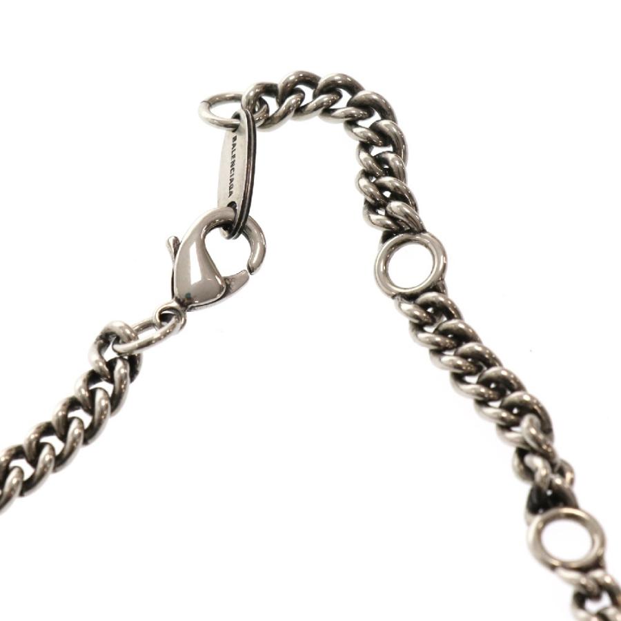 BALENCIAGA バレンシアガ Typo Metal ロゴ チェーンネックレス BALENCIAGA バレンシアガ Typo Metal ロゴ チェーンネックレス