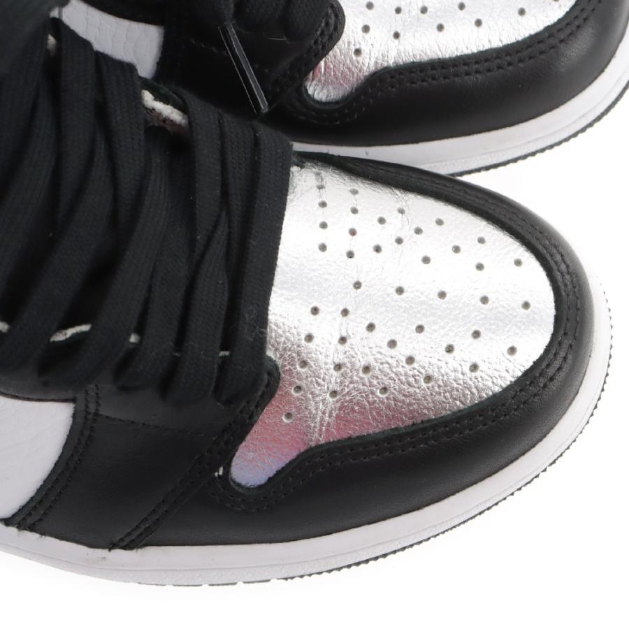 NIKE ナイキ ウィメンズ エアジョーダン1 シルバートゥ ハイカット 