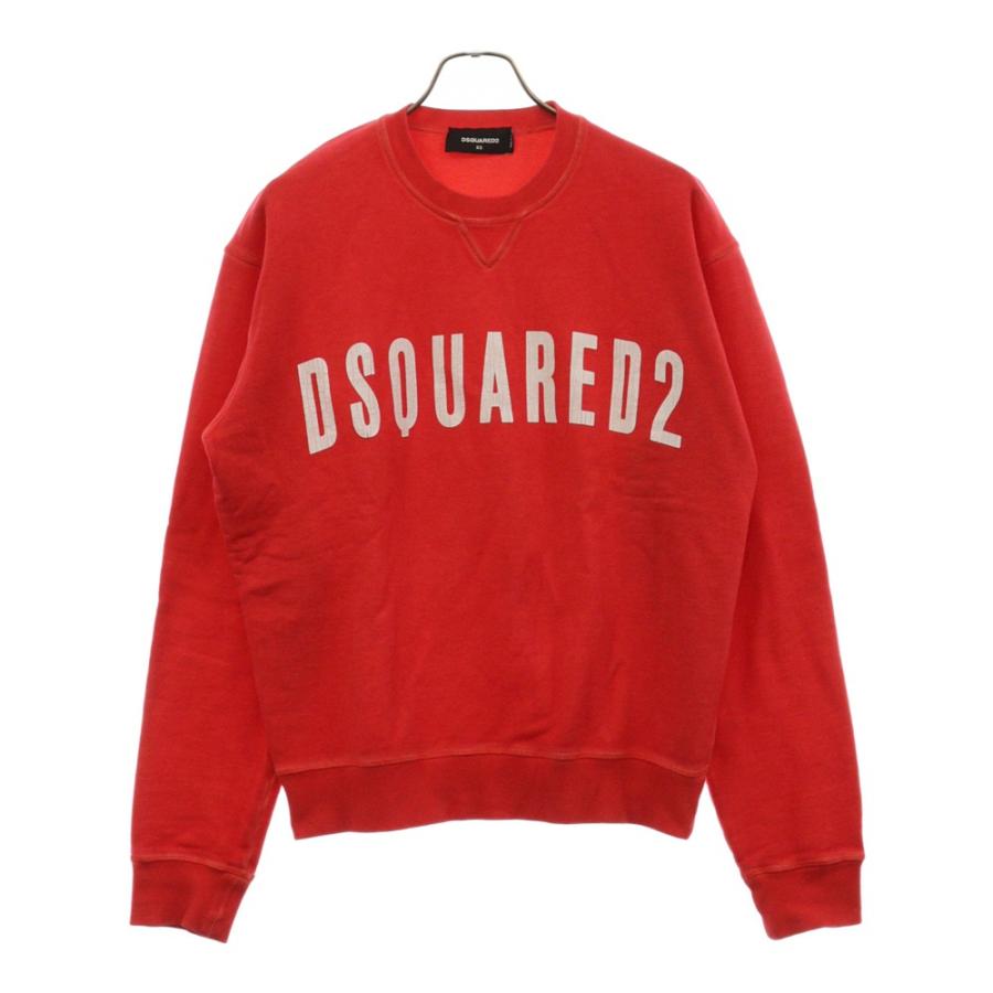 DSQUARED2 レッド トレーナー 極美品 SALE ‼️ DSQUARED2 レッド トレーナー 極美品 SALE ‼️