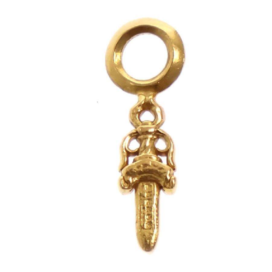 HEARTS（クロムハーツ） CHROME ネックレストップ ダガースタックチャーム 【確実正規品】クロムハーツ　22K ネックレストップ DAGGER STACK 22K アクセサリー