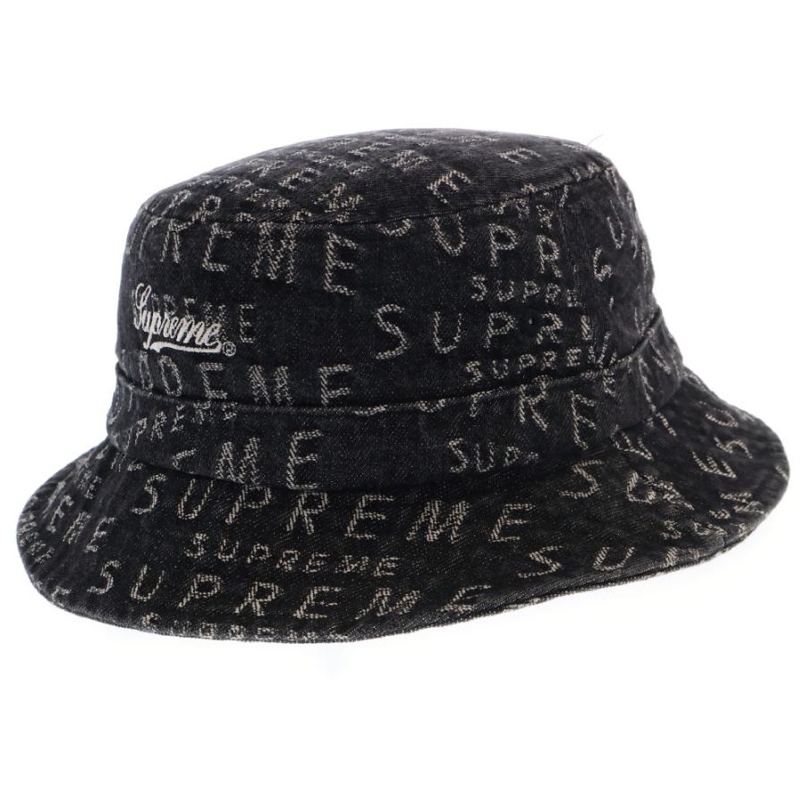 シュプリーム クラッシャー デニム バケットハット ジャガード