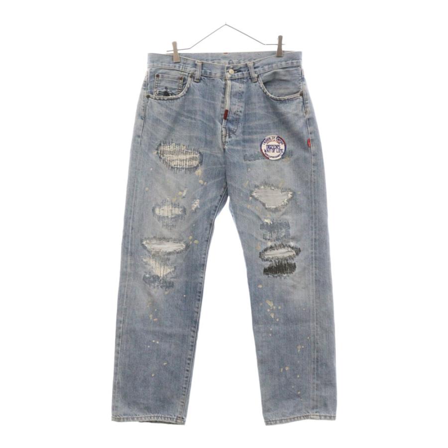 WTAPS ダブルタップス 08AW BLUES TROUSERS DENIM TRASH PANT DOZENS 