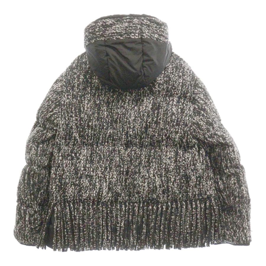 MONCLER モンクレール 21AW ELEUSINE ツイード フリンジ フード ジップ