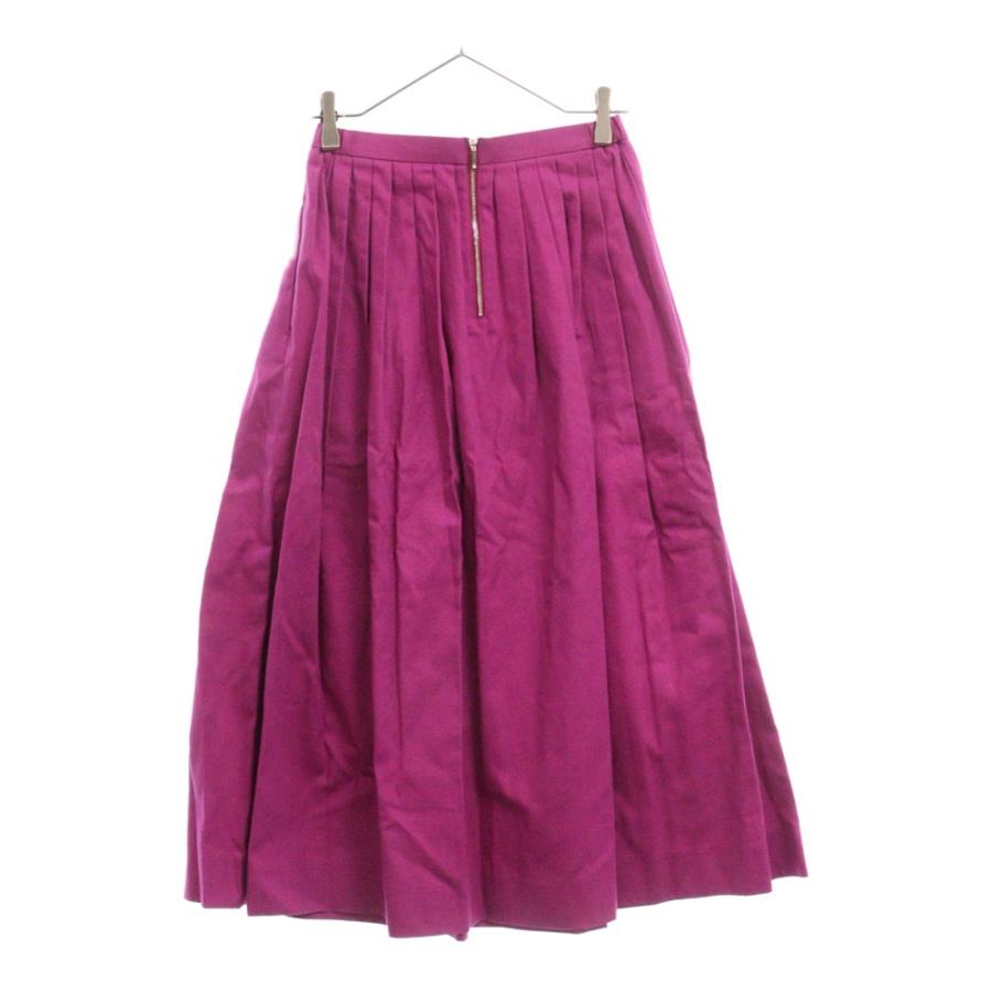 Yori yori ヨリ コットン プリーツ ロングスカート パープル  