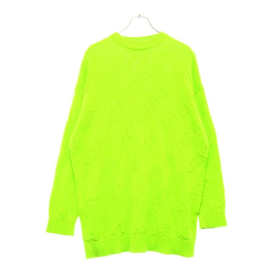BALENCIAGA バレンシアガ オールオーバーロゴ クルーネック ニット 