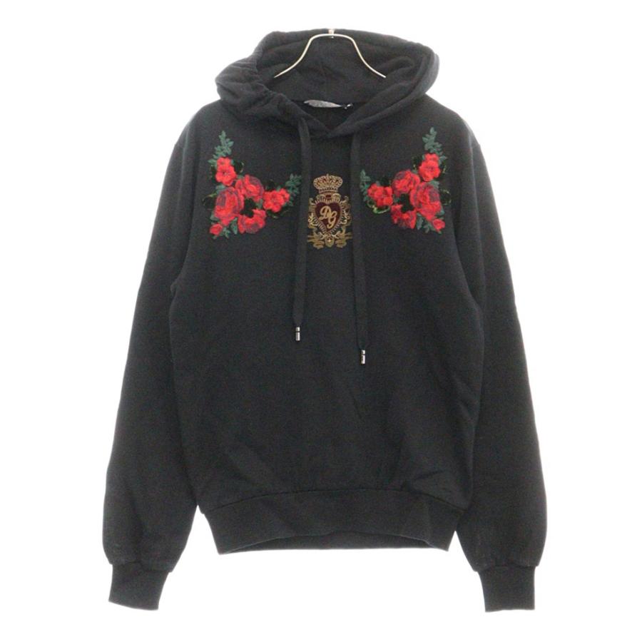 DOLCE&GABBANA ドルチェアンドガッバーナ フローラルパッチ 刺繍 プル 