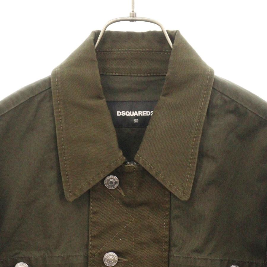 DSQUARED2（ディースクエアード） 17SS レザー切替 ジップアップ