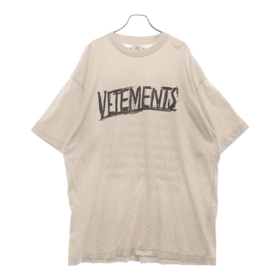 VETEMENTS ヴェトモン 23AW ワールドツアーロゴプリント半袖Tシャツ 