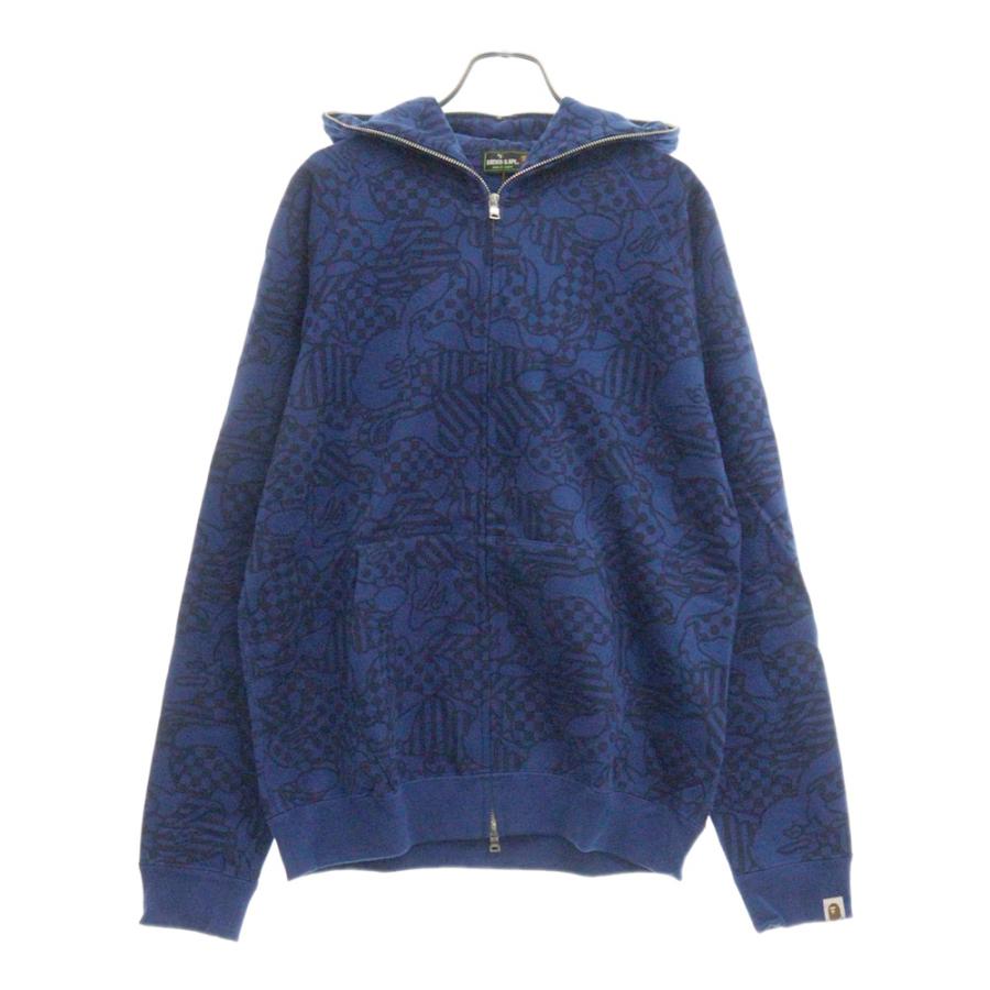 A BATHING APE（アベイシングエイプ） COOKIE CAMO FULL ZIP HOODIE 総 