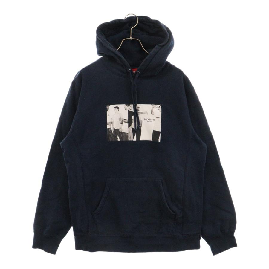 シュプリーム 19SS Classic Ad ならし Hooded Sweatshirt クラシックAD  