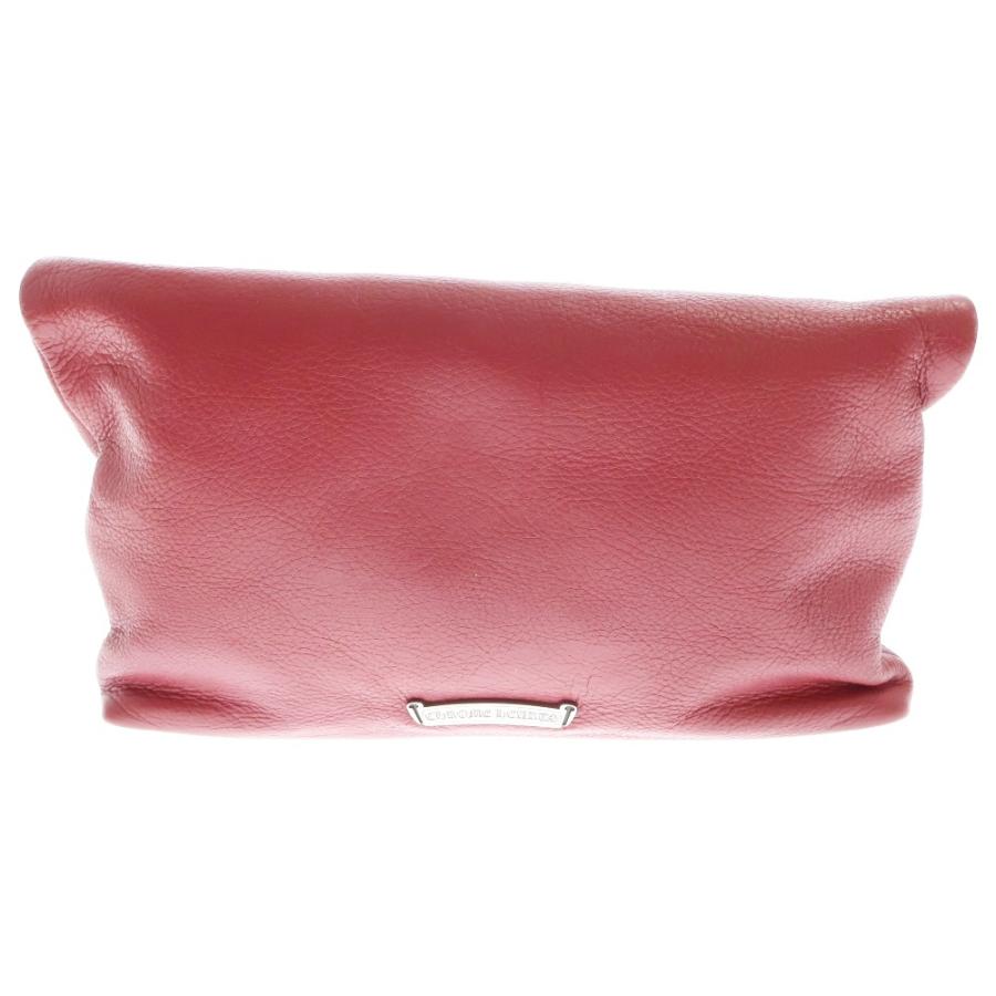 CHROME HEARTS クロムハーツ CRASH レザークラッチバッグ レッド  