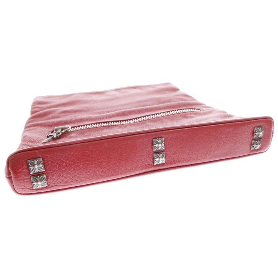 CHROME HEARTS クロムハーツ CRASH レザークラッチバッグ レッド  