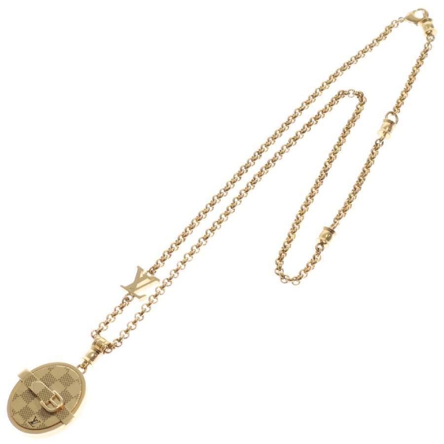 LOUIS VUITTON ルイヴィトン ペンダント LV ダミエ ネックレス M02255 