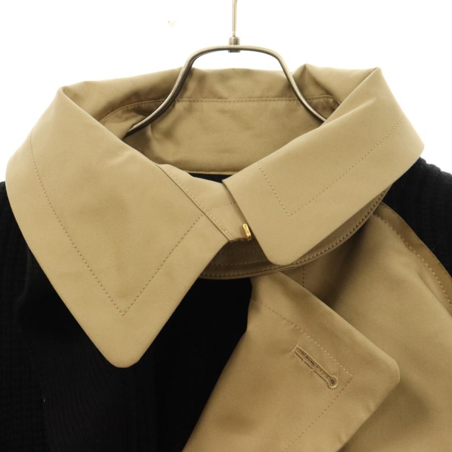 sacai Sacai サカイ 21AW ニット切替 ドッキング トレンチコート sacai Sacai サカイ 21AW ニット切替 ドッキング トレンチコート