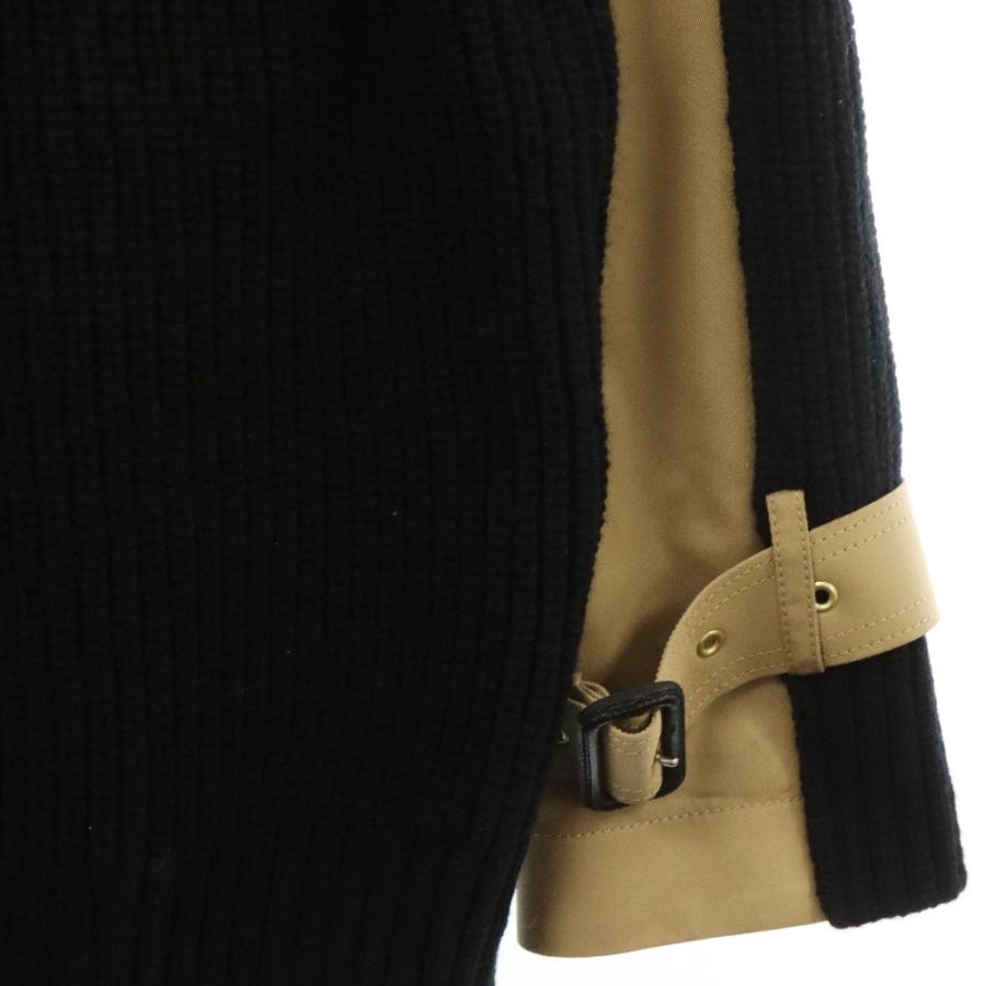 sacai Sacai サカイ 21AW ニット切替 ドッキング トレンチコート sacai Sacai サカイ 21AW ニット切替 ドッキング トレンチコート