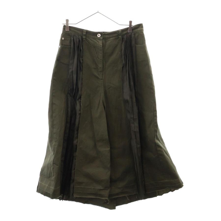 sacai Sacai サカイ 22SS デニムミックス プリーツ切替スカート sacai Sacai サカイ 22SS デニムミックス プリーツ切替スカート