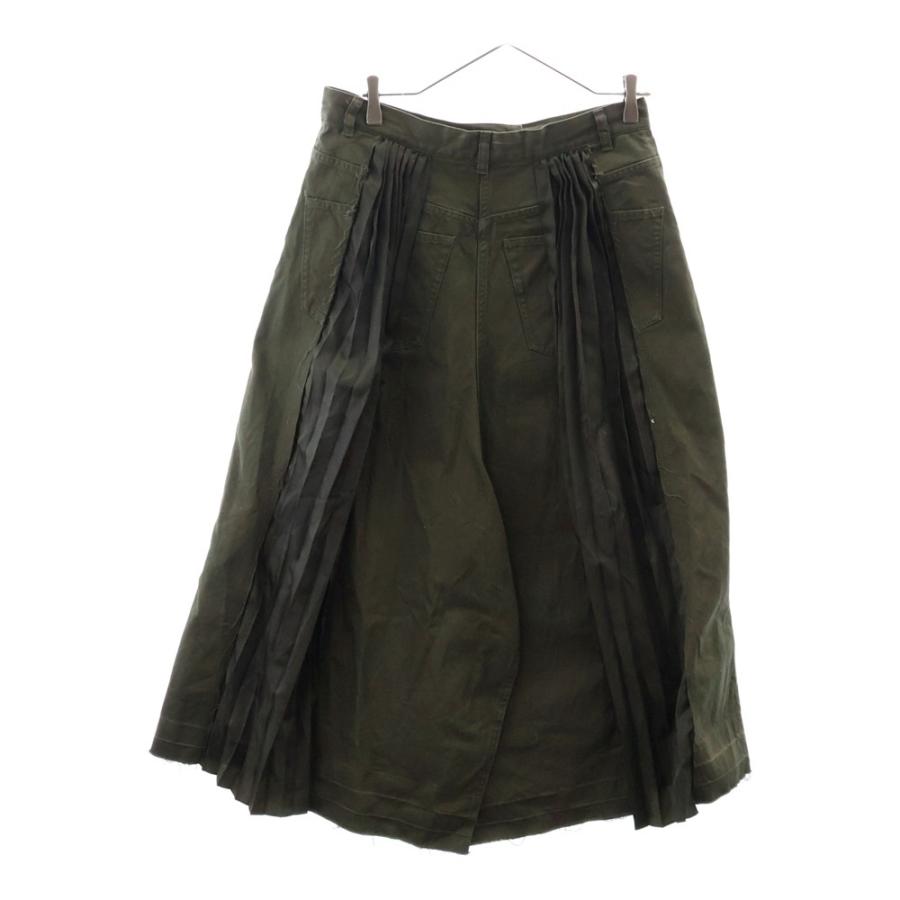 sacai Sacai サカイ 22SS デニムミックス プリーツ切替スカート sacai Sacai サカイ 22SS デニムミックス プリーツ切替スカート