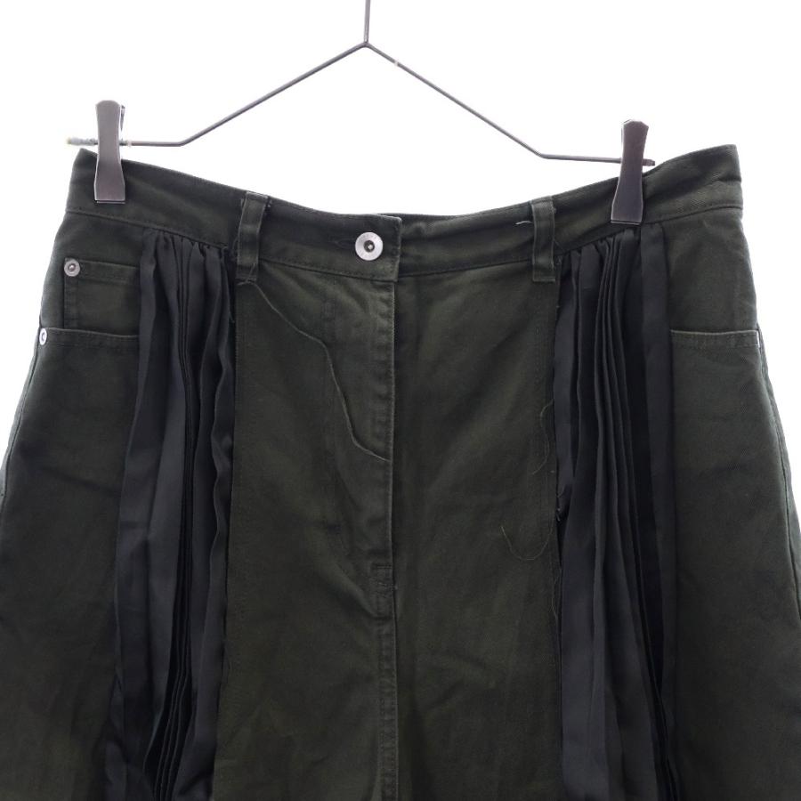 sacai Sacai サカイ 22SS デニムミックス プリーツ切替スカート sacai Sacai サカイ 22SS デニムミックス プリーツ切替スカート