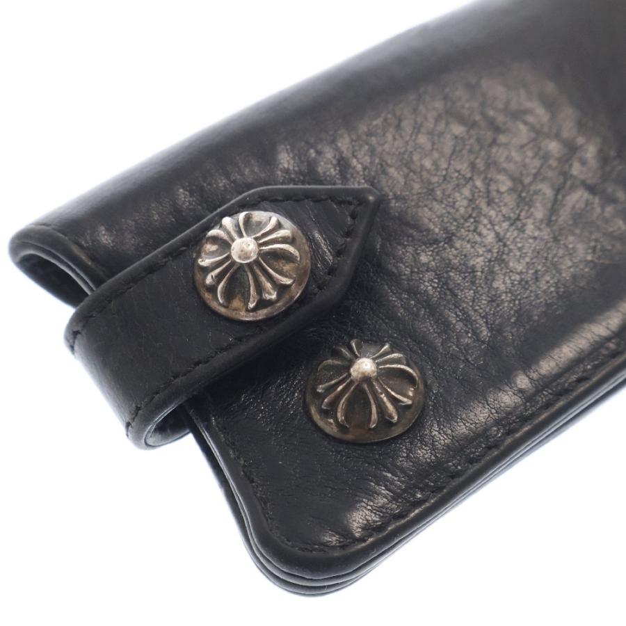 CHROME HEARTS クロムハーツ KEY CASE クロスボールボタンレザー CHROME HEARTS クロムハーツ KEY CASE クロスボールボタンレザー