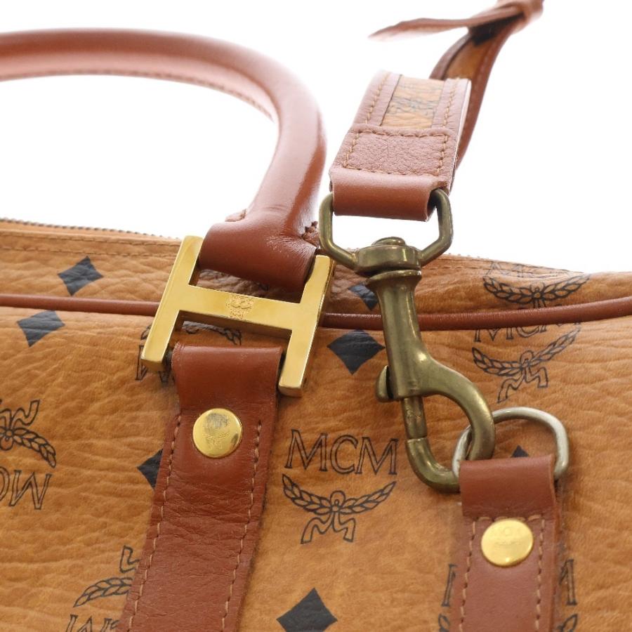 MCM エム シー 2WAY レザー ショルダーバッグ ビジネスバッグ ブラウン  