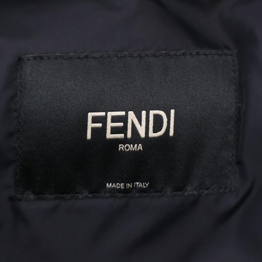 FENDI（フェンディ） ズッカ柄 ダウンベスト FAA596 A53N ブラック