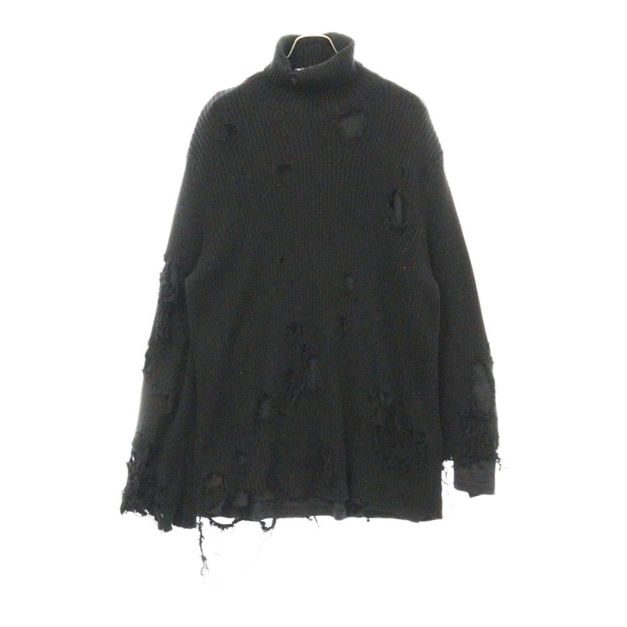 BALENCIAGA バレンシアガ 21AW デストロイ加工タートルネック BALENCIAGA バレンシアガ 21AW デストロイ加工タートルネック