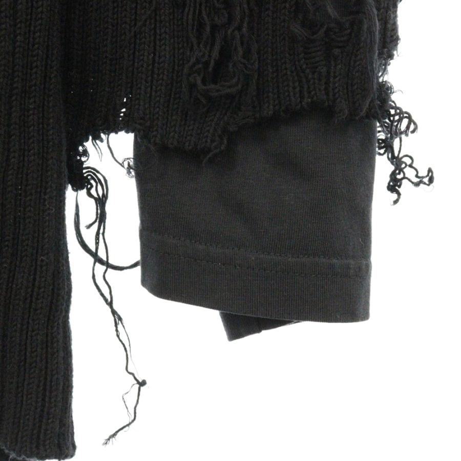 BALENCIAGA バレンシアガ 21AW デストロイ加工タートルネック BALENCIAGA バレンシアガ 21AW デストロイ加工タートルネック
