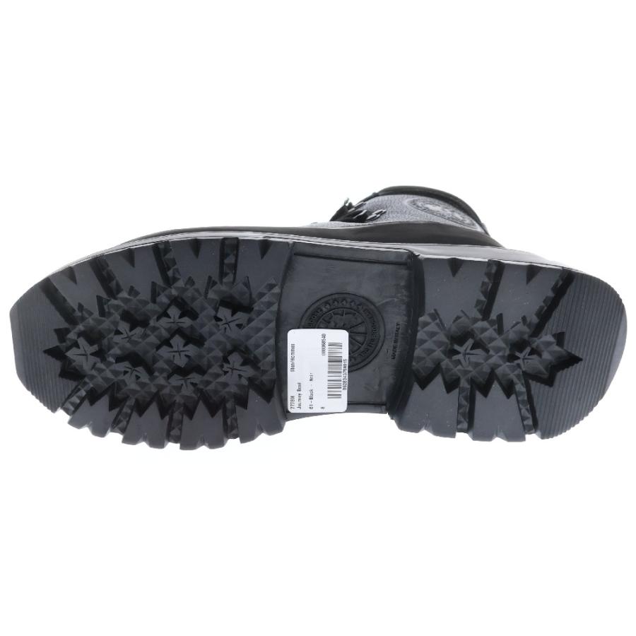   カナダグース Journey Boot 7778M レザー レースアップ アンクルブーツ ブラック US8/25.5cm CANADA GOOSE（カナダグース） Journey Boot 7778M レザー レース