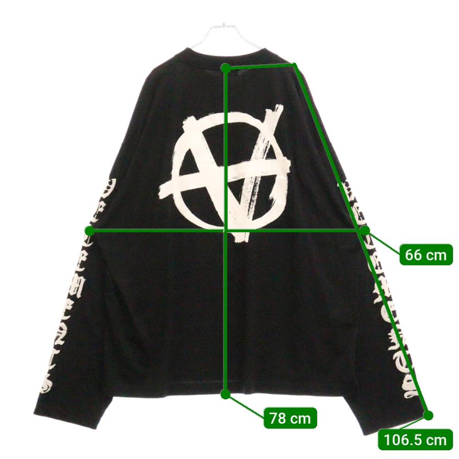 VETEMENTS ヴェトモン 24AW Double Anarchy L/S Tee UA65LS650B VETEMENTS ヴェトモン 24AW Double Anarchy L/S Tee UA65LS650B
