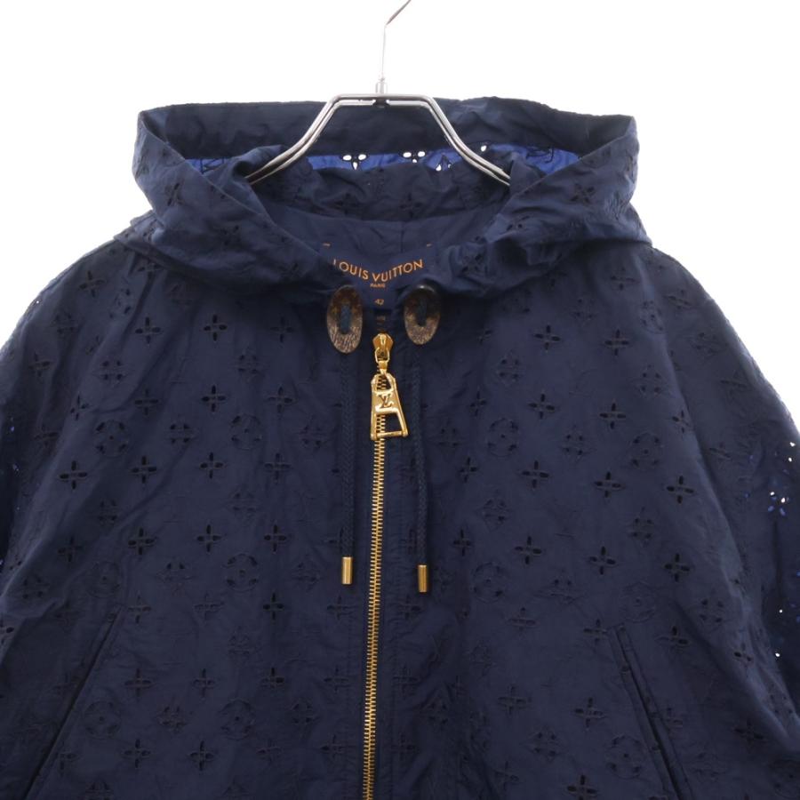 LOUIS VUITTON / Broderie Anglaise Monogram Parka/38/ネイビー/RW222W O78 FNVB04 LOUIS VUITTON（ルイ・ヴィトン） Broderie Anglaise Monogram Parka