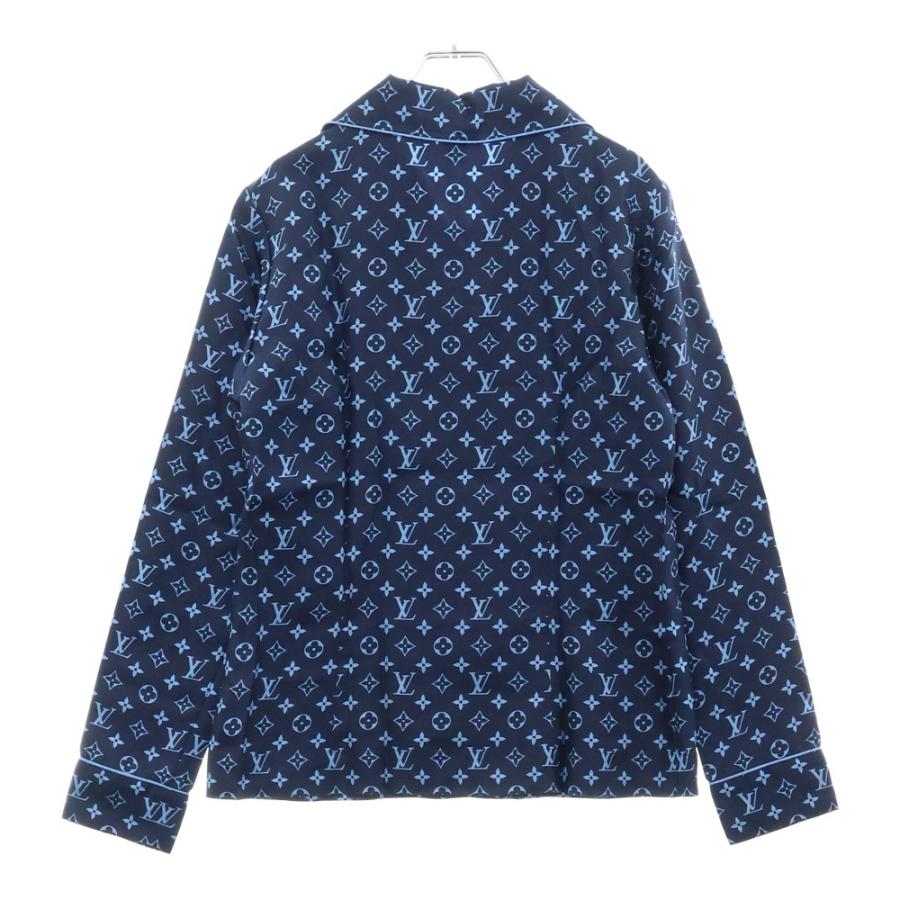 ルイヴィトン  22AW  RW222W PR0 FNBL50 モノグラムパジャマシルク長袖シャツ レディース 34 LOUIS VUITTON - ルイヴィトン 22AW RW222W PR0 FNBL50 モノグラム