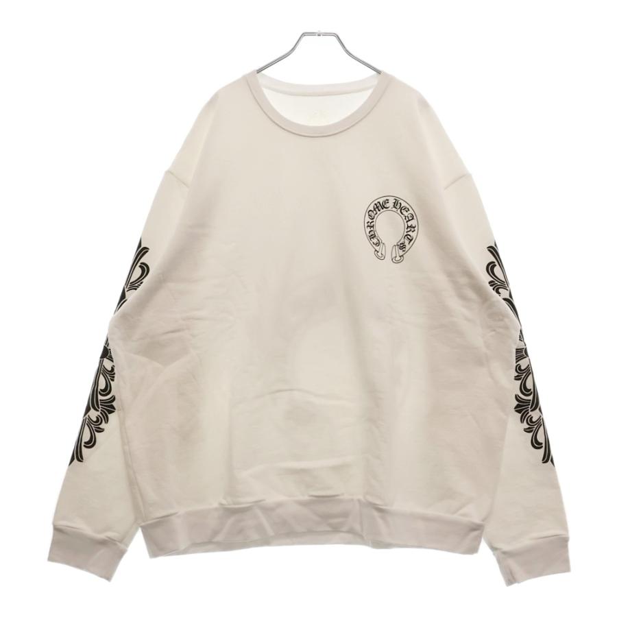 CHROME HEARTS フローラル&ホースシュー Chrome Hearts バックホースシュー フローラルスリーブ ジップパーカー