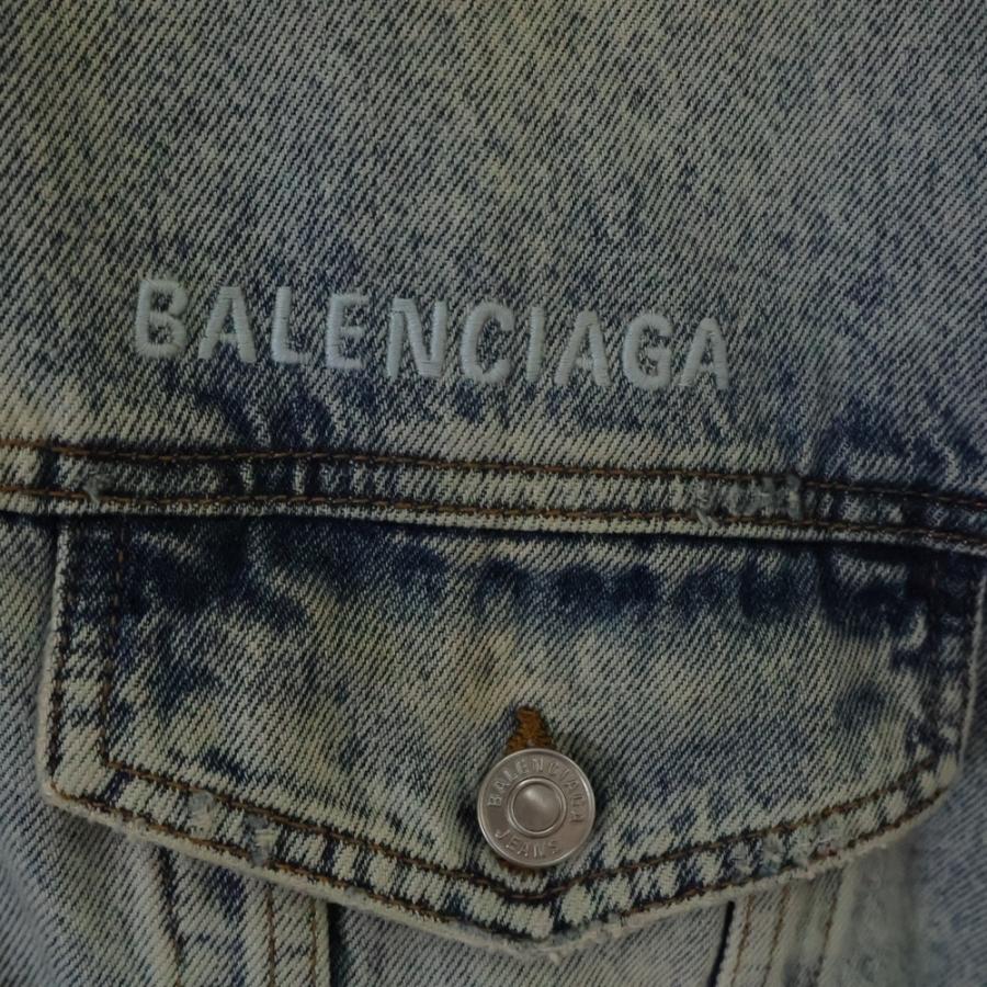 BALENCIAGA バレンシアガ 22AW ロゴ刺繍オーバーサイズツイストデニム 