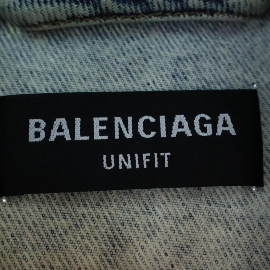 BALENCIAGA バレンシアガ 22AW ロゴ刺繍オーバーサイズツイストデニム 