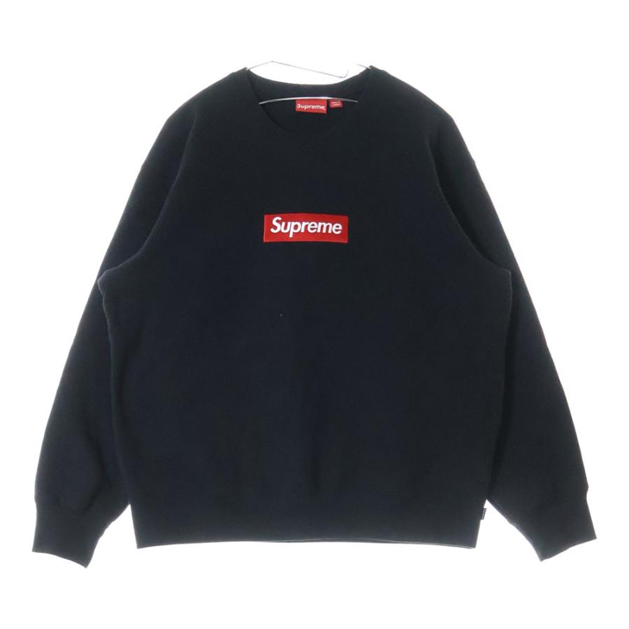 22aw シュプリーム ボックスロゴ クルーネック　M ブラック Supreme SUPREME シュプリーム 22AW Box Logo Crewneck ボックス