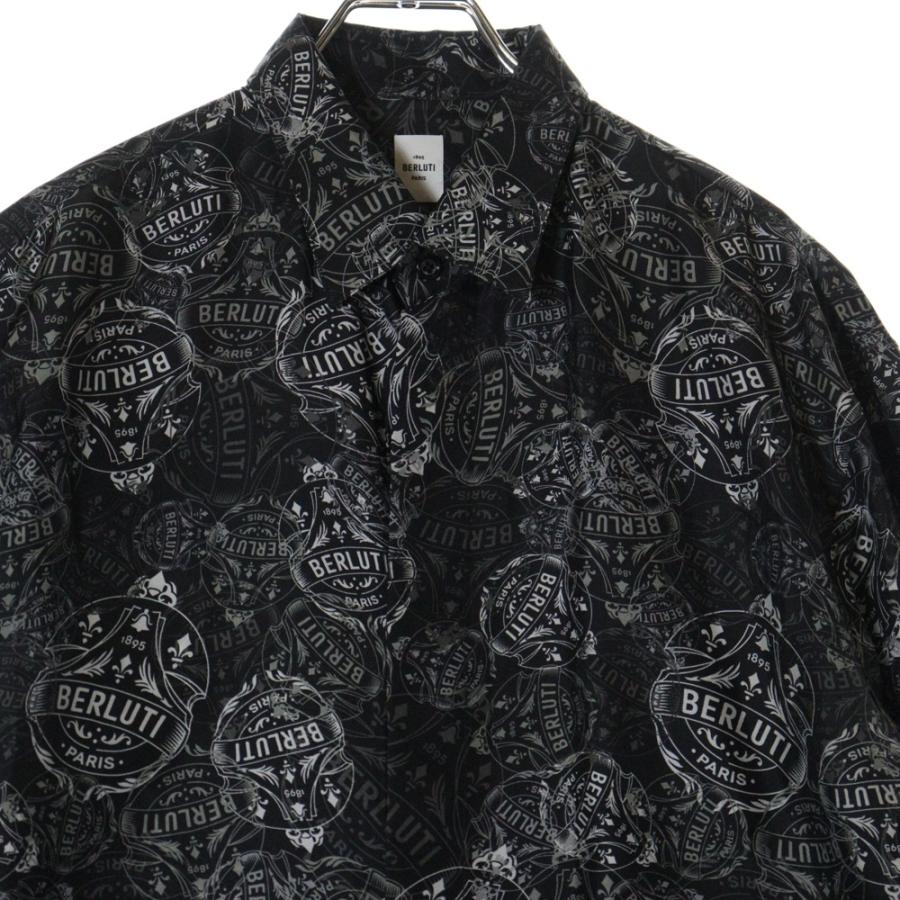Berluti（ベルルッティ） Print Silk Shirt R18HTL52SBCI 総柄シルク