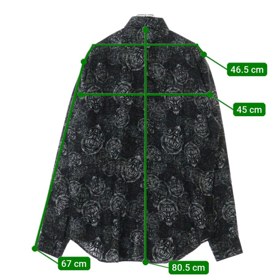 Berluti（ベルルッティ） Print Silk Shirt R18HTL52SBCI 総柄シルク