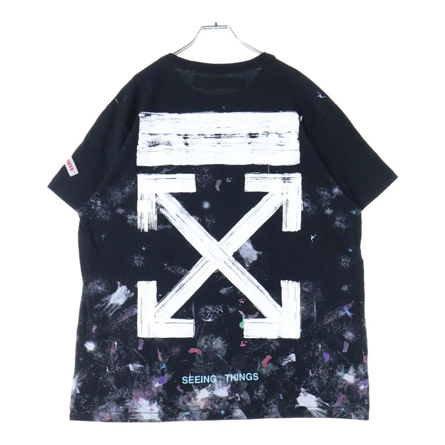 OFF WHITE DIAG GALAXY BRUSHE ロングスリーブTシャツ OFF-WHITE オフホワイト GALAXY BRUSHED TEE OMAA002F17620017
