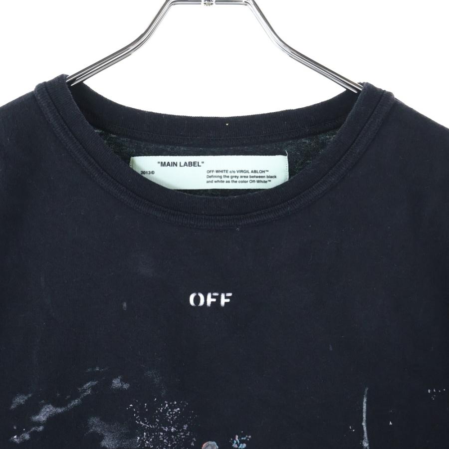 OFF-WHITE オフホワイト GALAXY BRUSHED TEE OMAA002F17620017