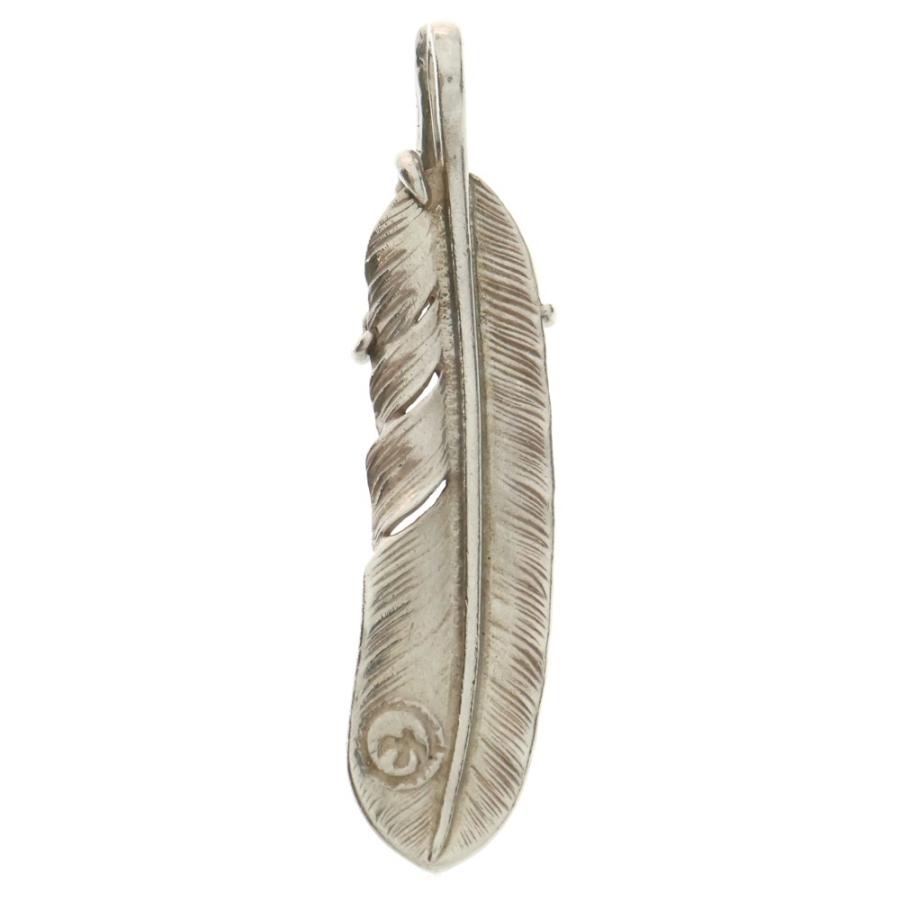 goro's メタル付き特大フェザー（左）　メタル小 goro's ゴローズ 【現行】銀爪小メタル付き特大フェザー 左向き