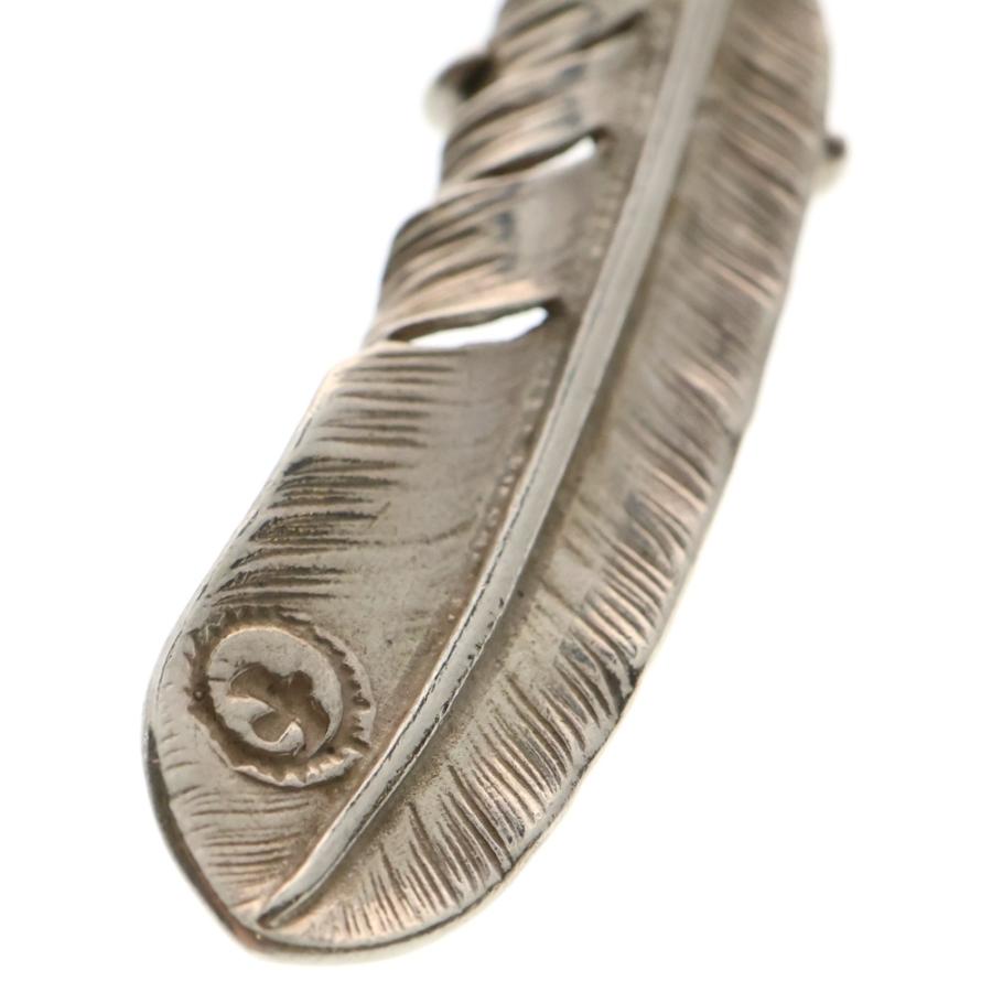 goro's メタル付き特大フェザー（左）　メタル小 goro's ゴローズ 【現行】銀爪小メタル付き特大フェザー 左向き