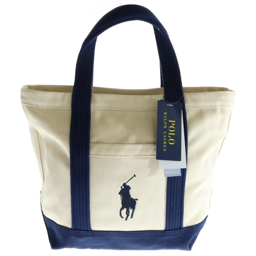 Polo Ralph Lauren トートバッグ ホワイト/ネイビー POLO GOLF トートバッグ ホワイト/ネイビー ラルフ・ローレン(Ralph
