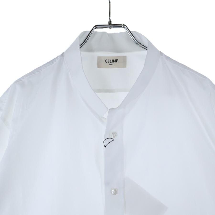 CELINE（セリーヌ） トリオンフ刺繍 インバーテッドカラールーズ長袖