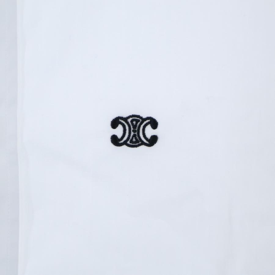 CELINE（セリーヌ） トリオンフ刺繍 インバーテッドカラールーズ長袖