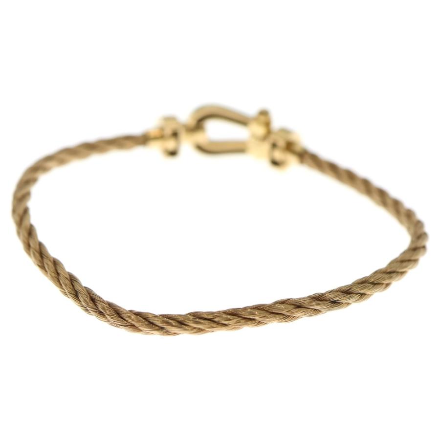 Fred（フレッド） フォース10LM ケーブルブレスレット ゴールド 