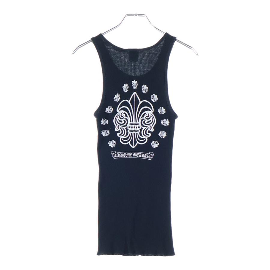 【載せ直し】【激レア】Chromehearts リブタンクトップ　ノースリーブ CHROME HEARTS（クロムハーツ） OLD オールド フレア バックプリント